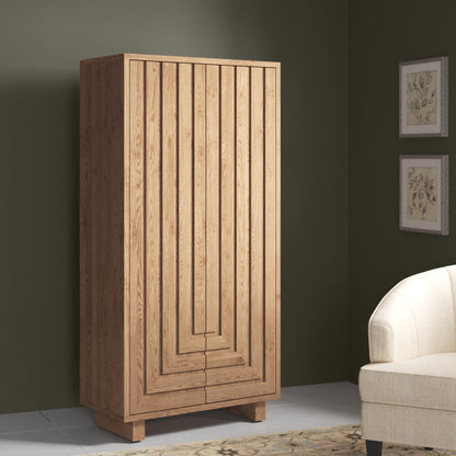 Sumie Solid Wood Armoire